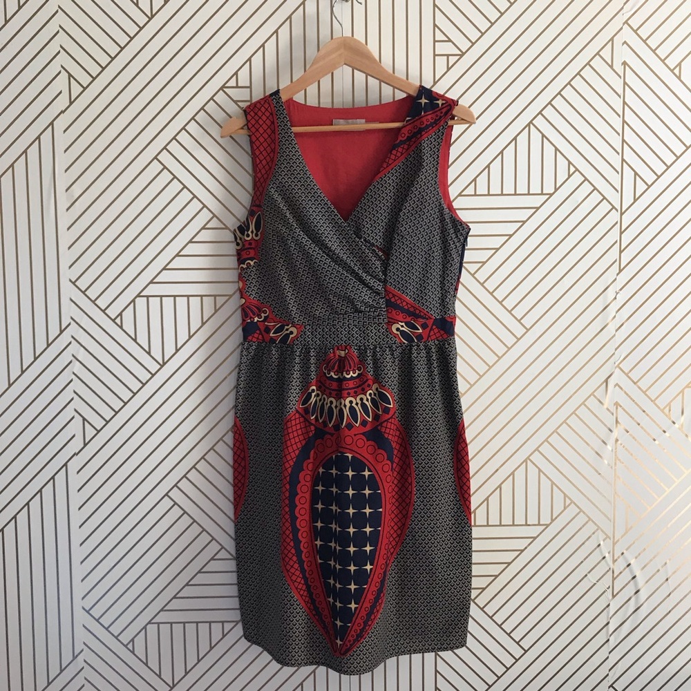 Anthropologie Burlapp Print Dress